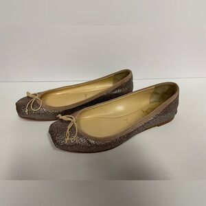 Christian Louboutin glitter ballets flats multicolor 36